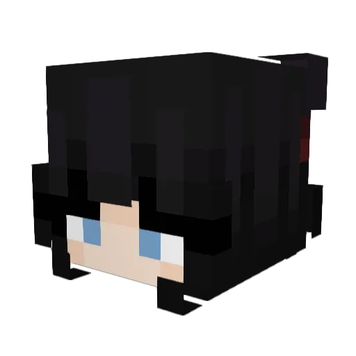 endpoint Minecraft avatar head, 3D render