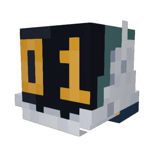 endrip Minecraft avatar head, 3D render