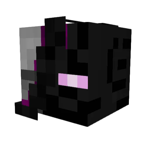enduredlight Minecraft avatar head, 3D render