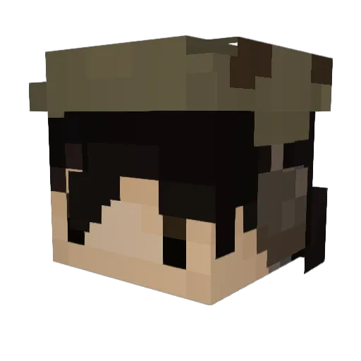 endy2u Minecraft avatar head, 3D render