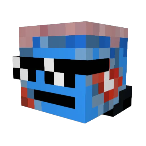endybendy63 Minecraft avatar head, 3D render