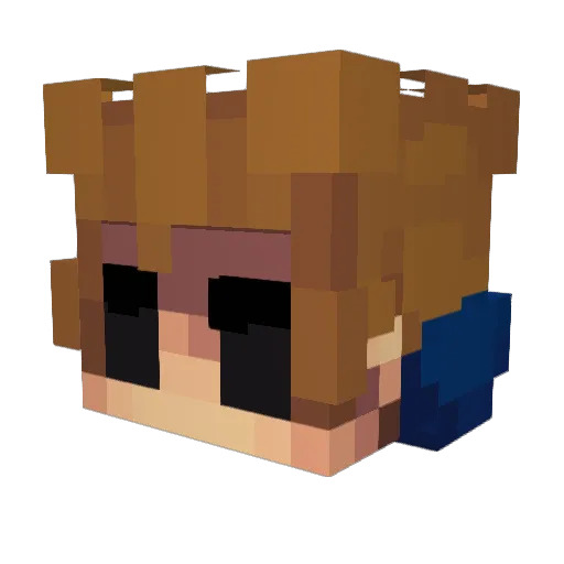 endygate Minecraft avatar head, 3D render