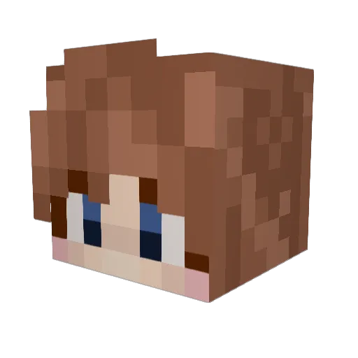 enejlover Minecraft avatar head, 3D render