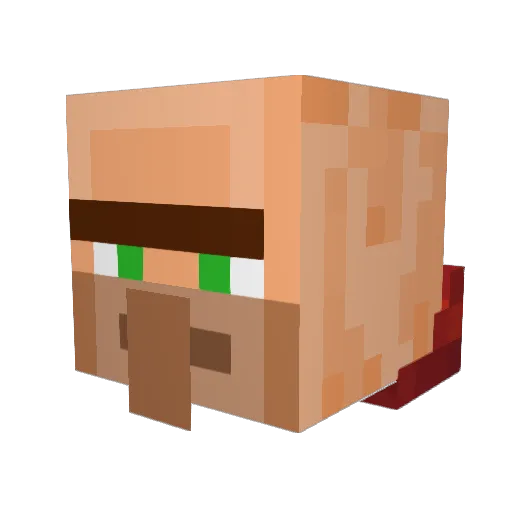 eneko_42 Minecraft avatar head, 3D render