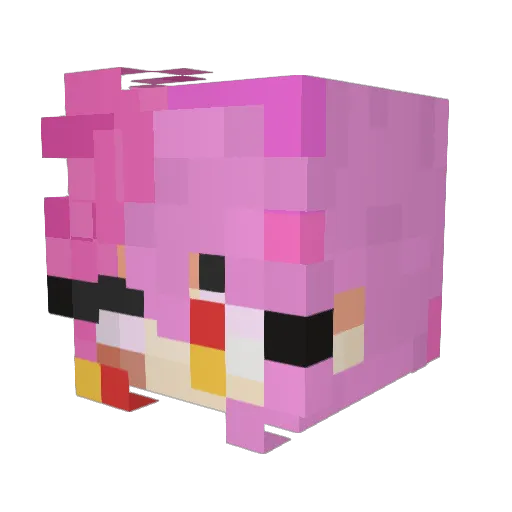 enescann Minecraft avatar head, 3D render