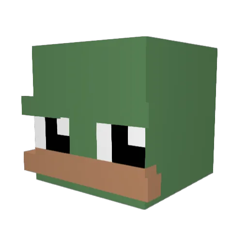 enesss06 Minecraft avatar head, 3D render