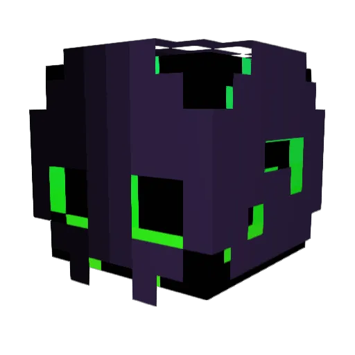 enfasii Minecraft avatar head, 3D render