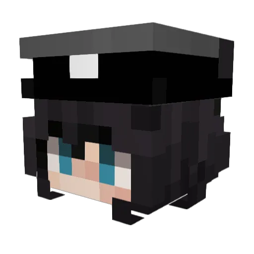 enfiar Minecraft avatar head, 3D render