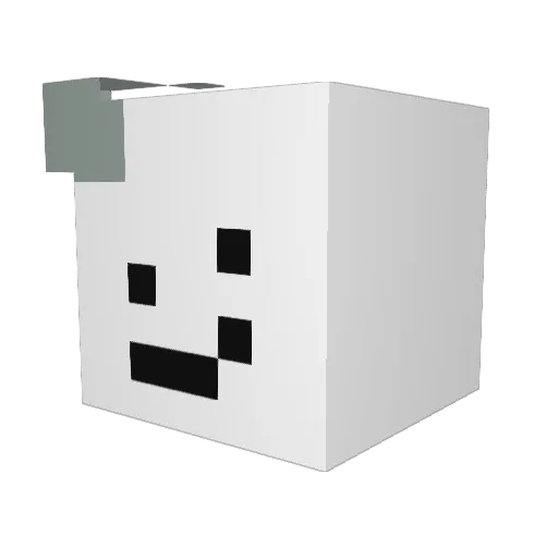 enfrlBE Minecraft avatar head, 3D render
