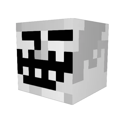 enfx Minecraft avatar head, 3D render