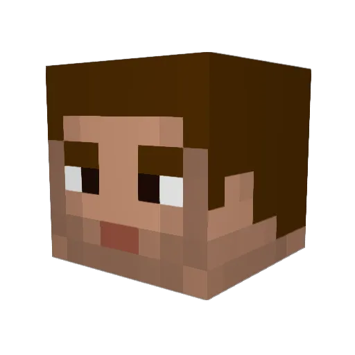 engan95 Minecraft avatar head, 3D render