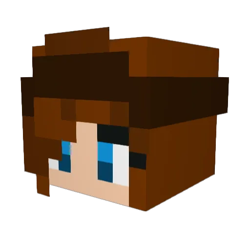 engel064 Minecraft avatar head, 3D render