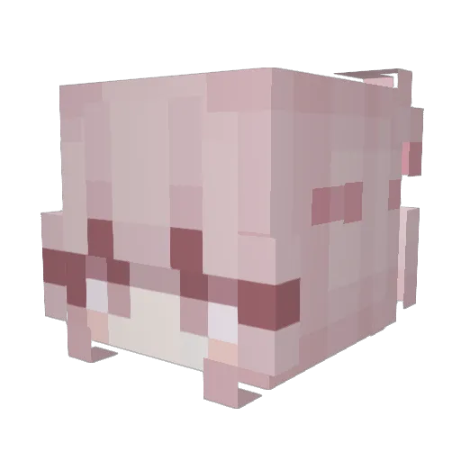 engelina Minecraft avatar head, 3D render