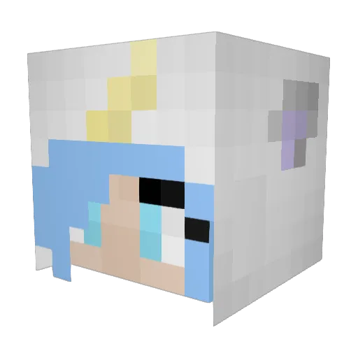 englishjack Minecraft avatar head, 3D render