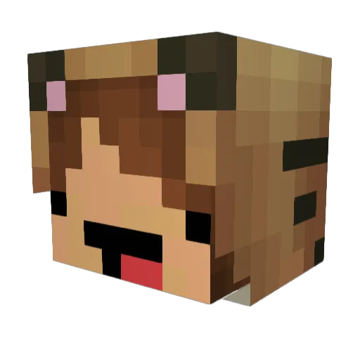 englishpie Minecraft avatar head, 3D render
