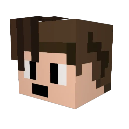 engo3807 Minecraft avatar head, 3D render