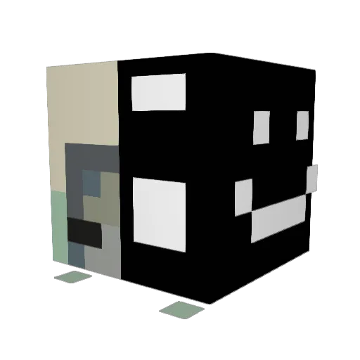 engorspan Minecraft avatar head, 3D render