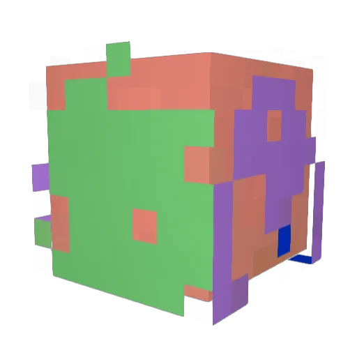eni176 Minecraft avatar head, 3D render