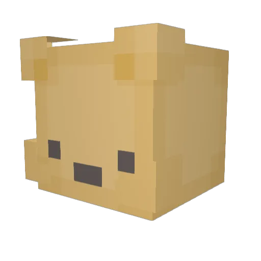 enidama Minecraft avatar head, 3D render