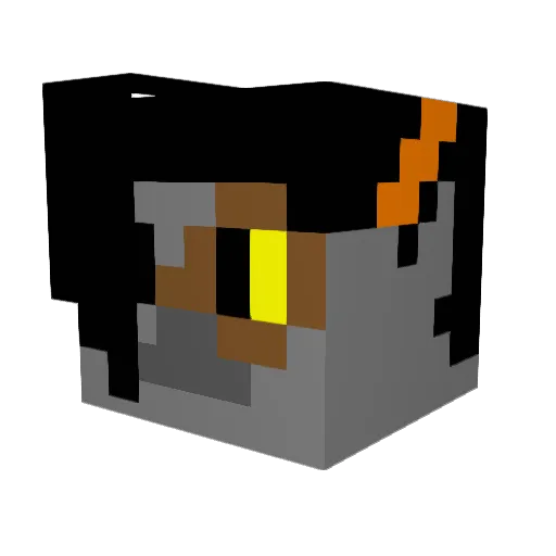 enigma8 Minecraft avatar head, 3D render
