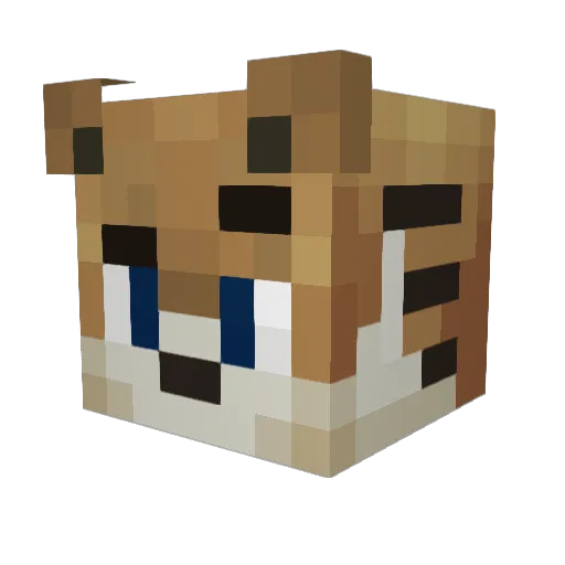 enikast Minecraft avatar head, 3D render