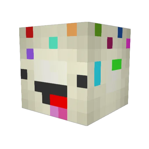 enilec01 Minecraft avatar head, 3D render