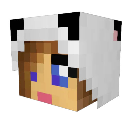 eniopitersik Minecraft avatar head, 3D render
