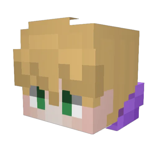 eniskyra Minecraft avatar head, 3D render