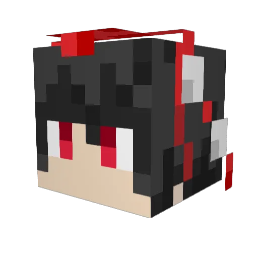 enjich Minecraft avatar head, 3D render