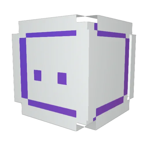 enjoyQuaia Minecraft avatar head, 3D render