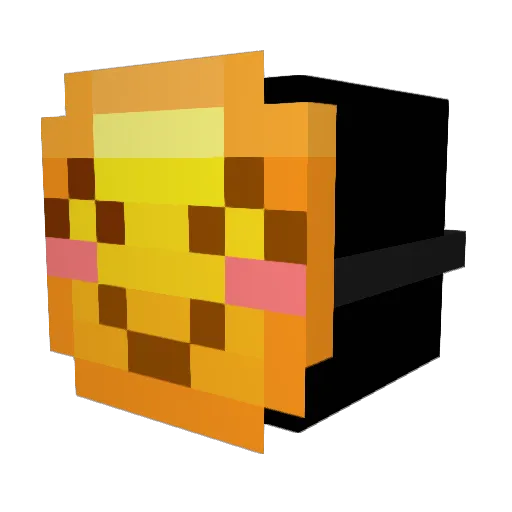 enjoyen Minecraft avatar head, 3D render