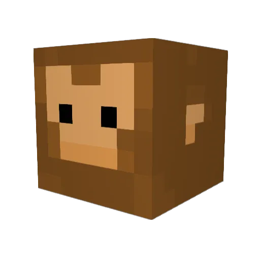 enkad Minecraft avatar head, 3D render