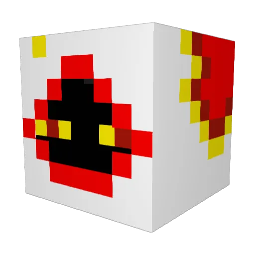 enkaid Minecraft avatar head, 3D render