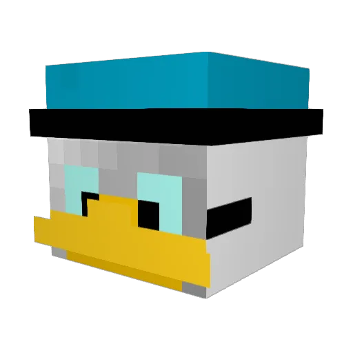 enkay2107 Minecraft avatar head, 3D render