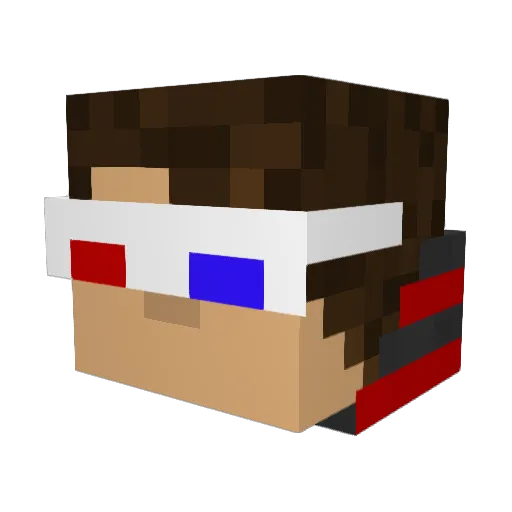 enkunkun Minecraft avatar head, 3D render