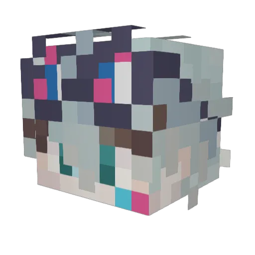 enkunz Minecraft avatar head, 3D render