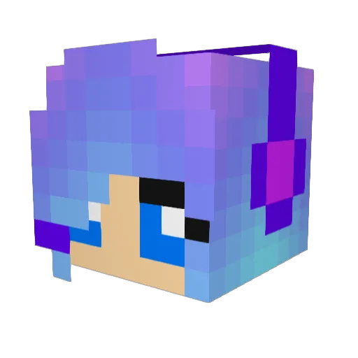 enlow1221 Minecraft avatar head, 3D render