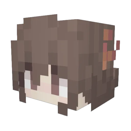 enmL7 Minecraft avatar head, 3D render