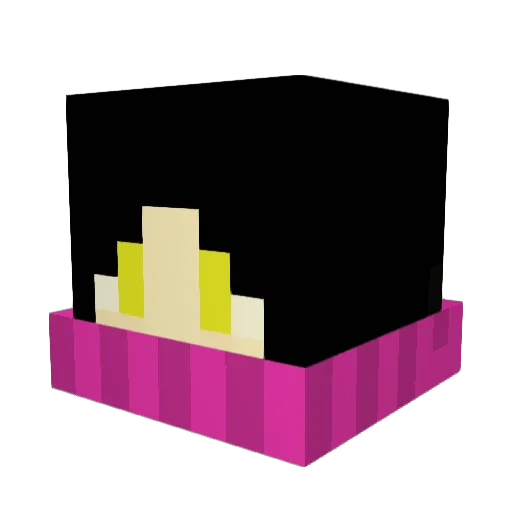 enmir Minecraft avatar head, 3D render