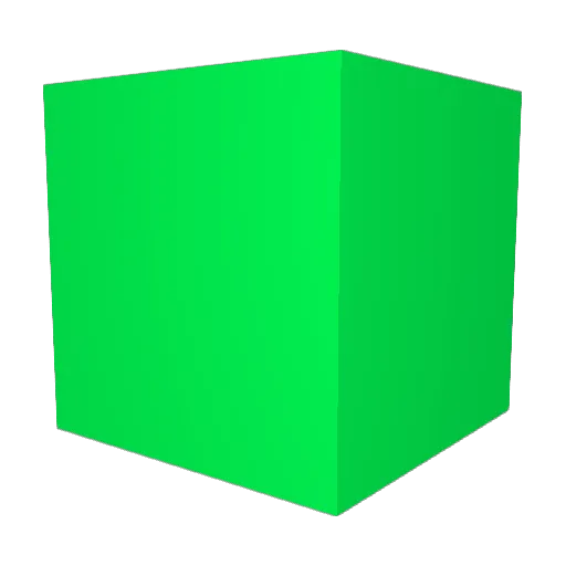 enmuse Minecraft avatar head, 3D render