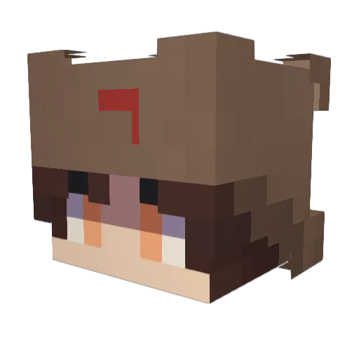 enochium Minecraft avatar head, 3D render