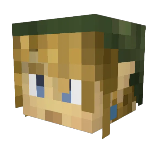 enofen Minecraft avatar head, 3D render
