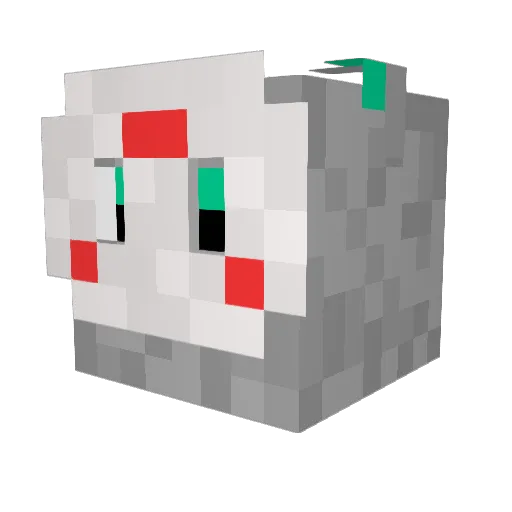 enoki20 Minecraft avatar head, 3D render