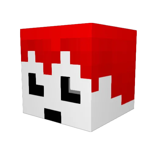 enoki_06 Minecraft avatar head, 3D render