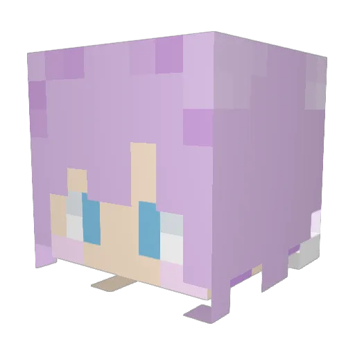 enolll Minecraft avatar head, 3D render