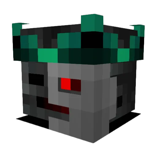 enolyd Minecraft avatar head, 3D render