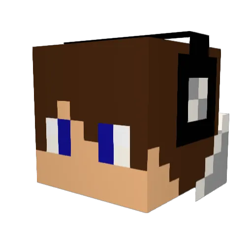 enomon Minecraft avatar head, 3D render