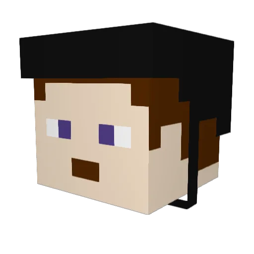 enoyes767 Minecraft avatar head, 3D render