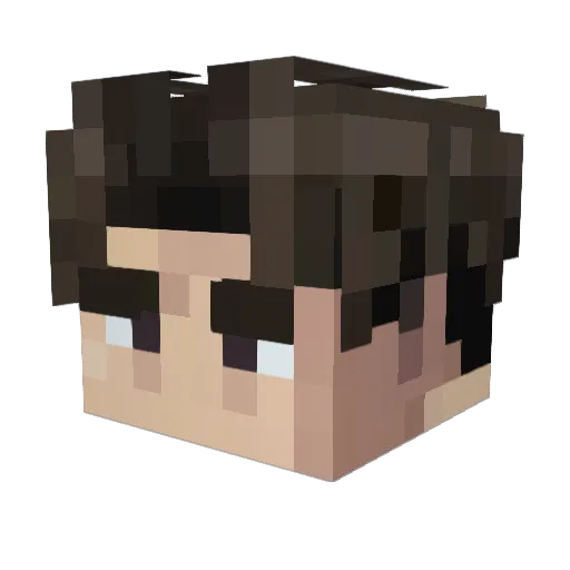 enqoys Minecraft avatar head, 3D render