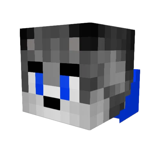 enrico48 Minecraft avatar head, 3D render